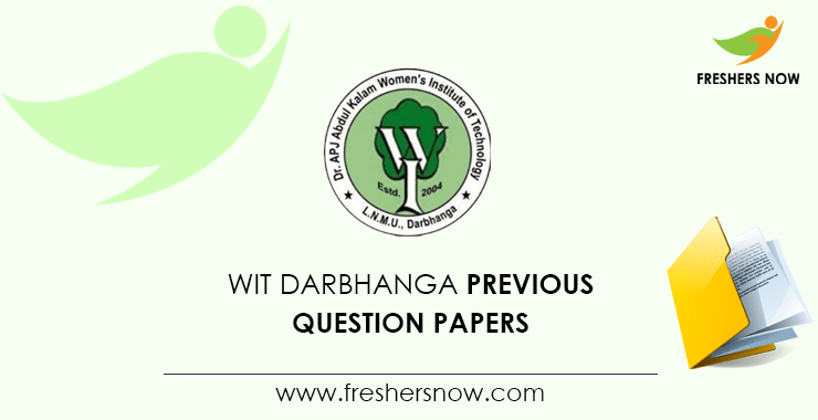 WIT Darbhanga CAT Previous Question Papers WIT Darbhanga CAT Previous Question Papers