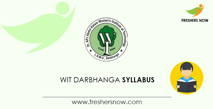 WIT Darbhanga CAT Syllabus WIT Darbhanga CAT Syllabus