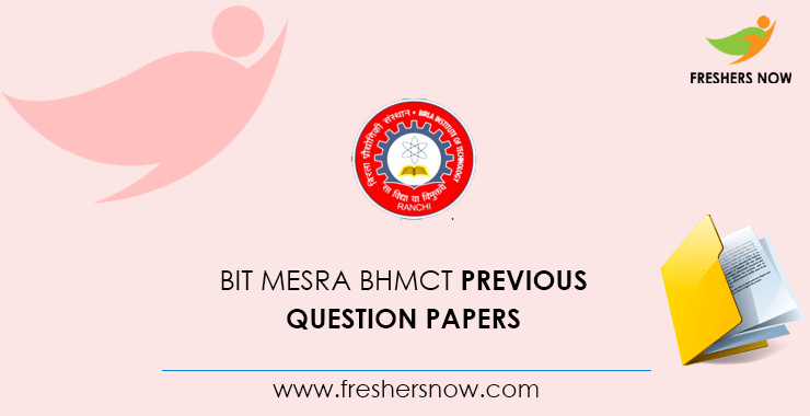 BIT Mesra BHMCT Previous Question Papers BIT Mesra BHMCT Previous Question Papers