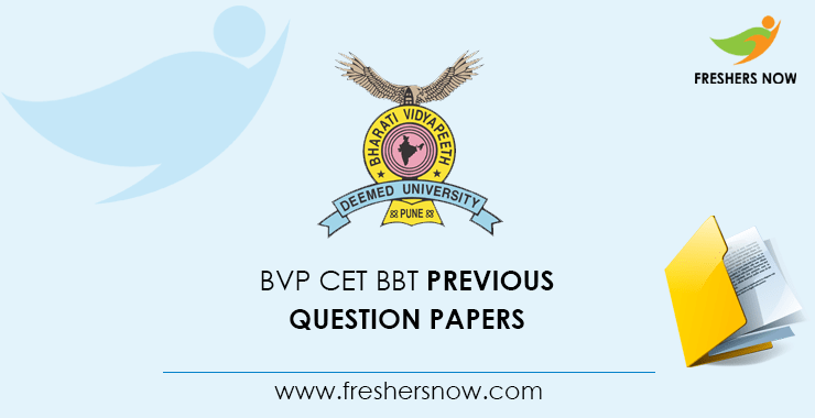 BVP CET BBT Previous Question Papers BVP CET BBT Previous Question Papers