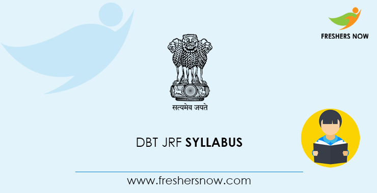 DBT JRF Syllabus DBT JRF Syllabus