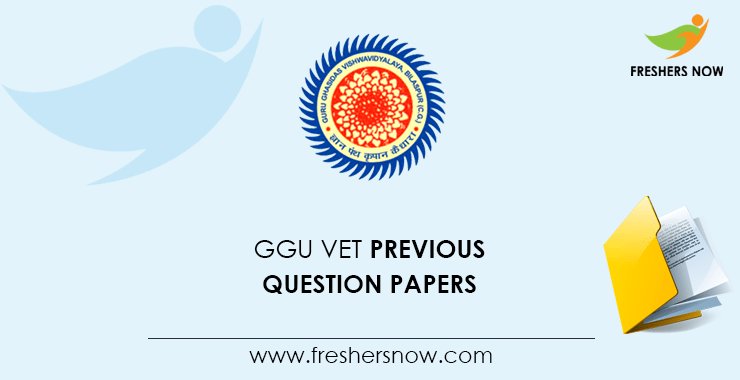 GGU VET Previous Question Papers