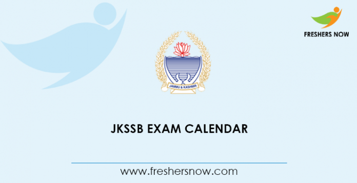 JKSSB Exam Calendar