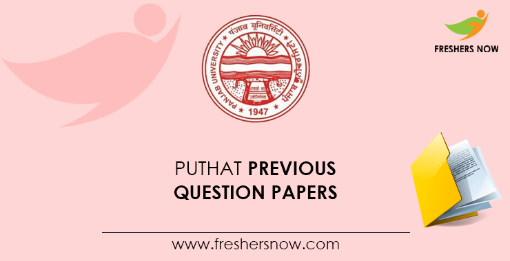 PUTHAT Previous Question Papers PUTHAT Previous Question Papers