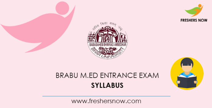 BRABU M.Ed Syllabus 2020 Exam Entry