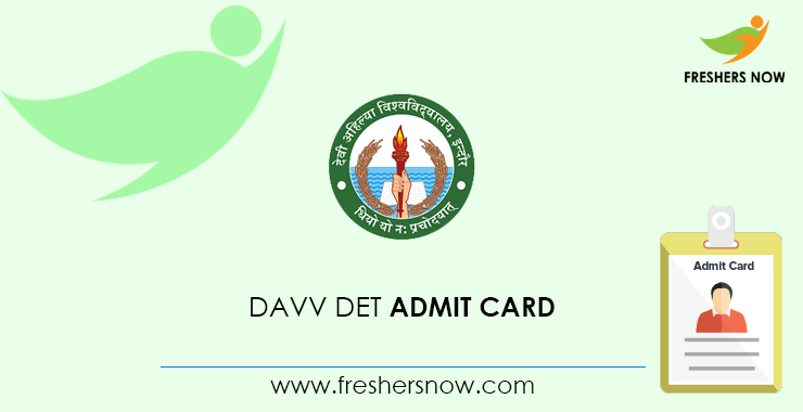DAVV DET Admit Card DAVV DET Admit Card