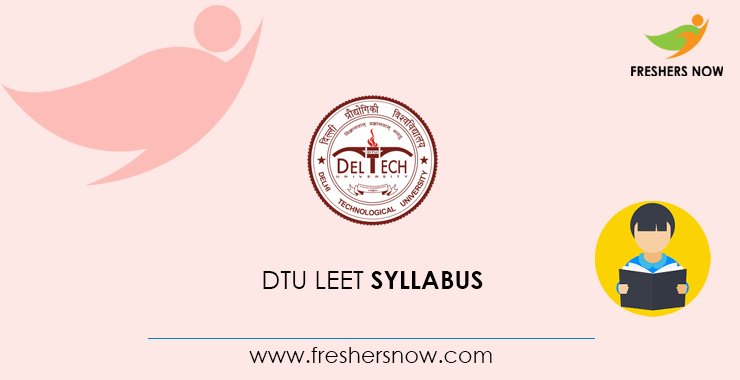 DTU LEET Syllabus DTU LEET Syllabus