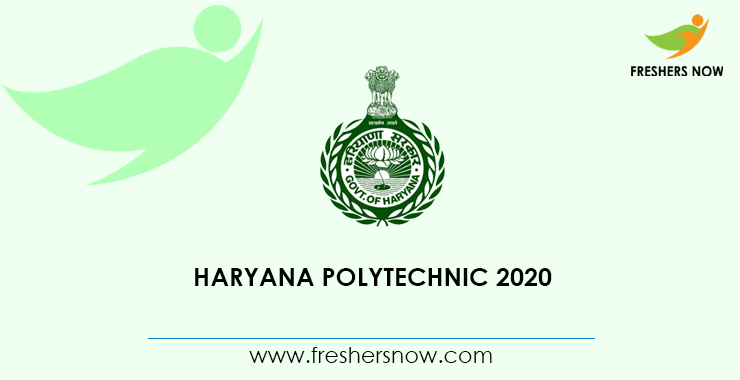 Haryana Polytechnic 2020 Notification Haryana Polytechnic 2020 Notification