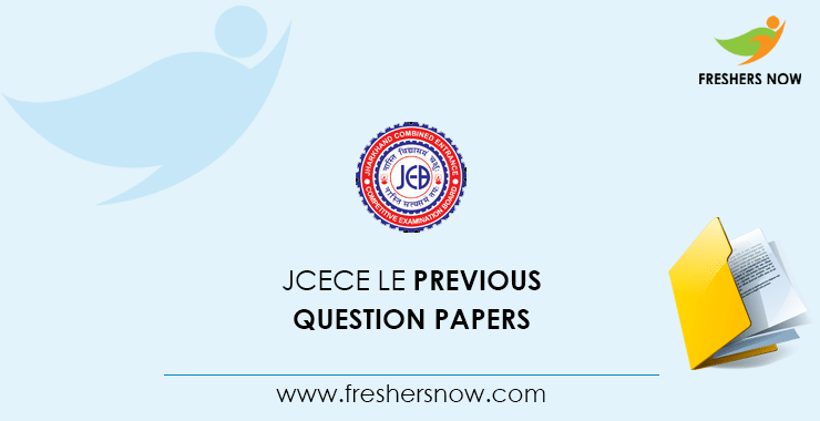 JCECE LE Previous Question Papers JCECE LE Previous Question Papers