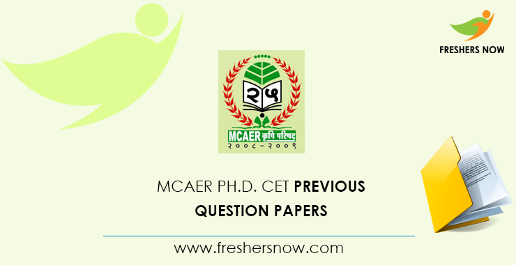 MCAER Ph.D. CET Previous Question Papers MCAER Ph.D. CET Previous Question Papers