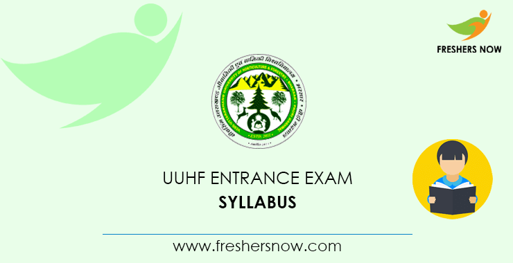 UUHF Entrance Exam Syllabus UUHF Entrance Exam Syllabus