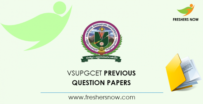 VSUPGCET Previous Question Papers VSUPGCET Previous Question Papers
