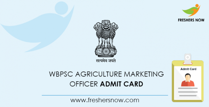 WBPSC Agricultural Marketing Officer Admission Card