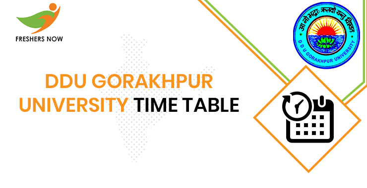 DDU Gorakhpur University Time Table DDU Gorakhpur University Time Table