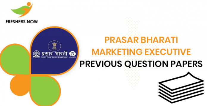 Past Question Documents for Prasar Bharati Marketing Executive