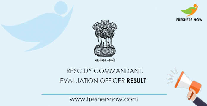 Result of the Deputy Commander of the RPSC