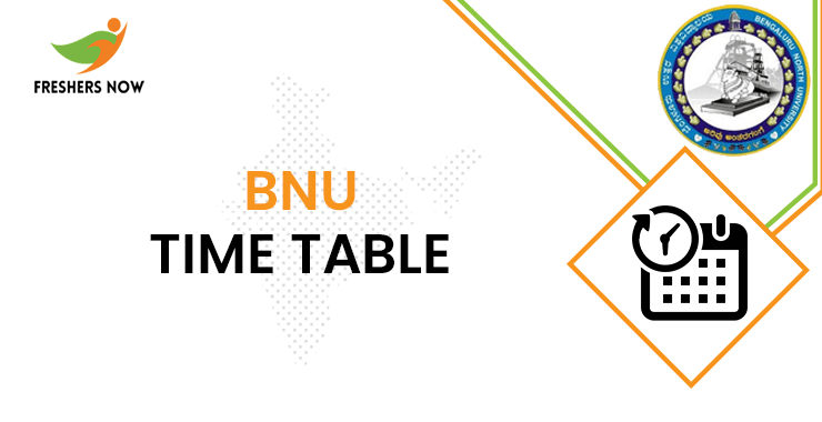 BNU Time Table BNU Time Table