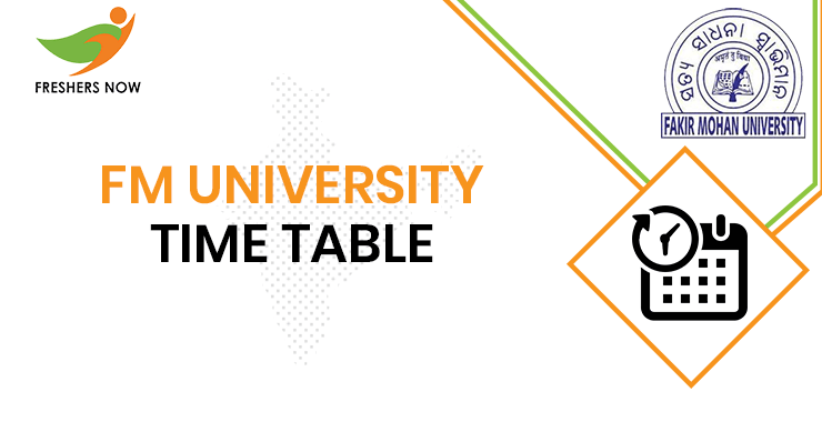 FM University Time Table FM University Time Table