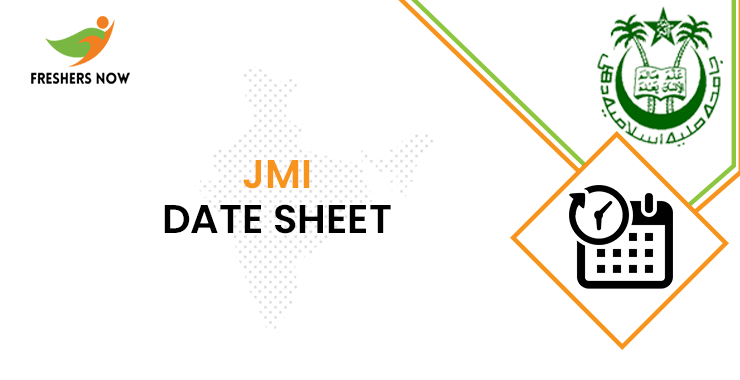 JMI Date Sheet JMI Date Sheet