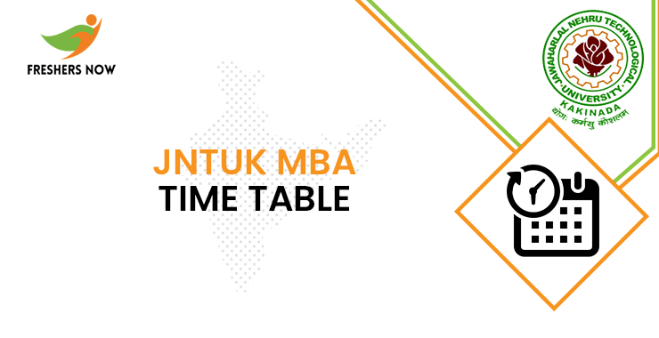 JNTUK MBA Time Table JNTUK MBA Time Table