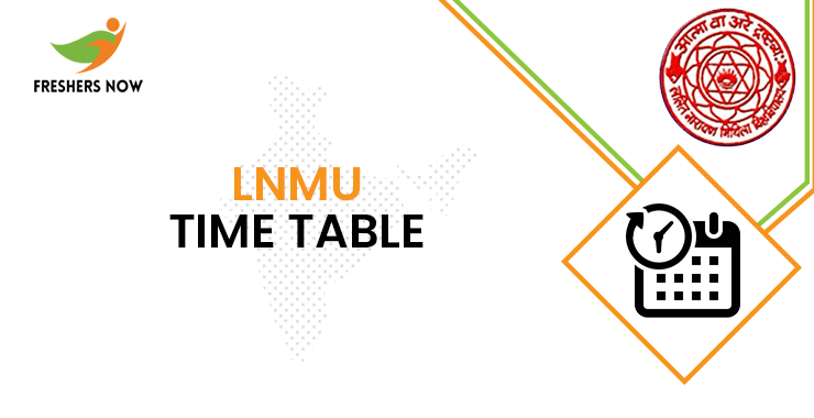 LNMU Time Table LNMU Time Table