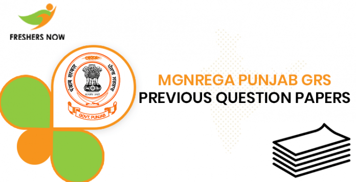 MGNREGA Punjab GRS Previous Question Documents