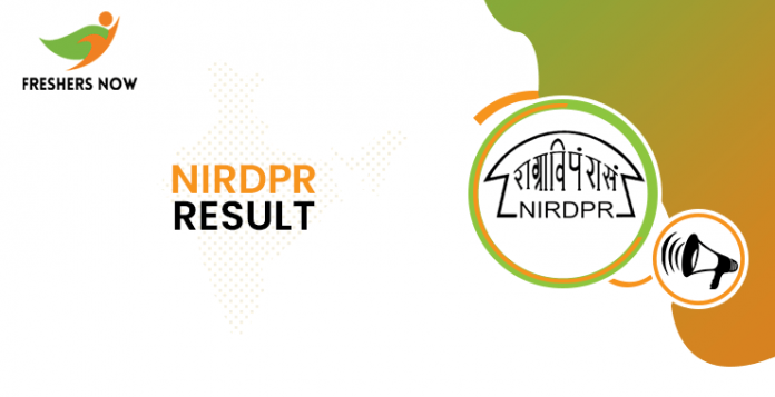 Result of the young NIRDPR fellow