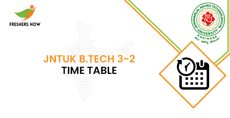 JNTUK Btech 3-2 Time Table JNTUK Btech 3-2 Time Table