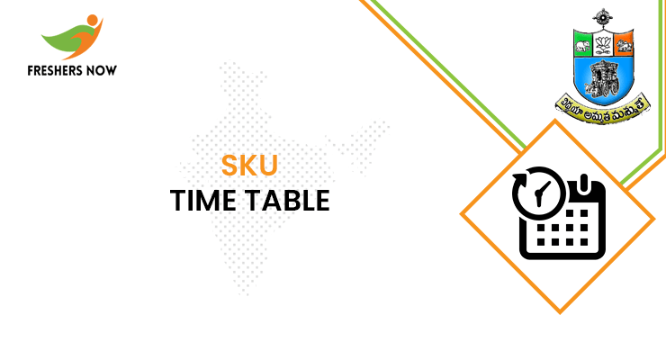 SKU Time Table SKU Time Table