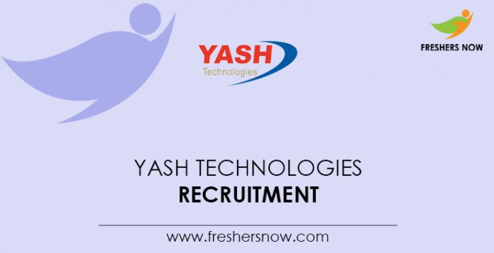 YASH Technologies Recruitment YASH Technologies Recruitment