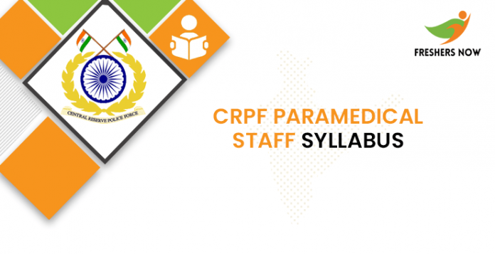 CRPF Paramedic Staff Curriculum 2020