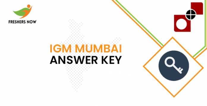 IGM Mumbai Answer Key
