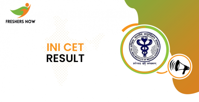INI CET result