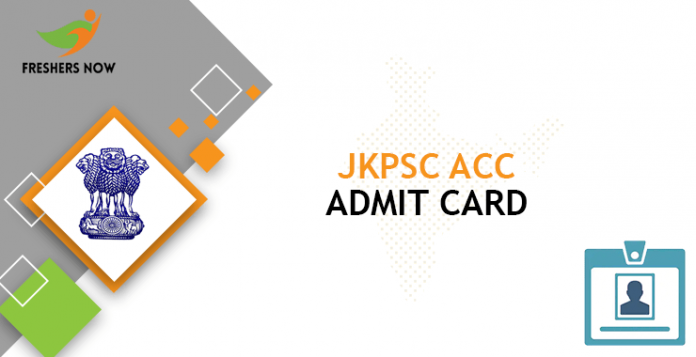 JKPSC ACC admission card