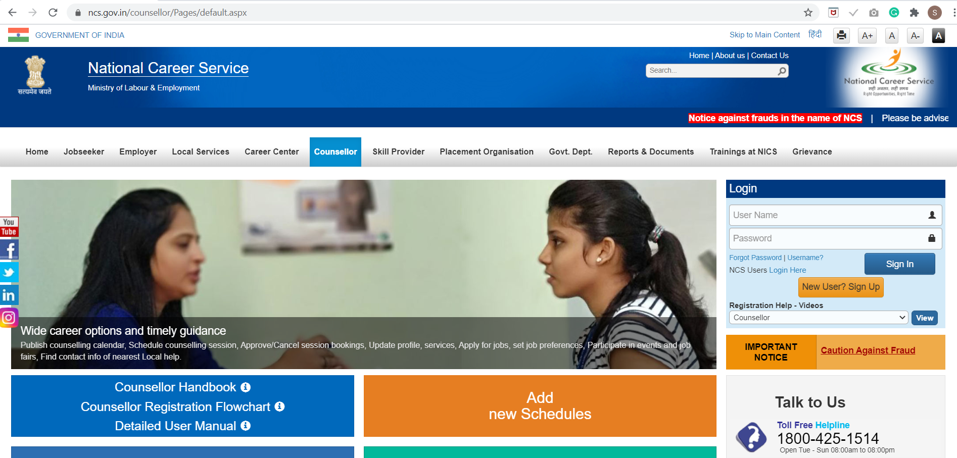 National Career Service Career Counsellor