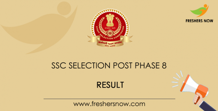 Result of SSC selection after phase 8