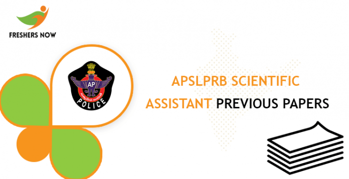 APSLPRB Scientific Assistant Previous Question Documents