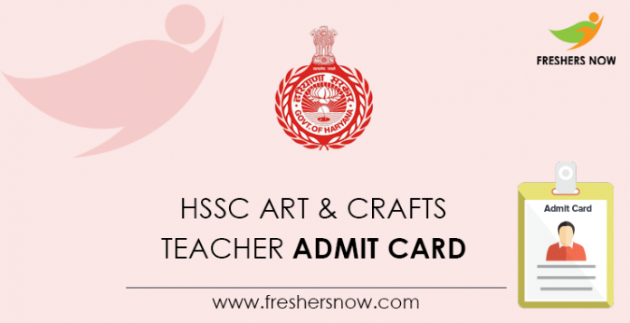 HSSC Arts & Crafts Teacher Admission Card