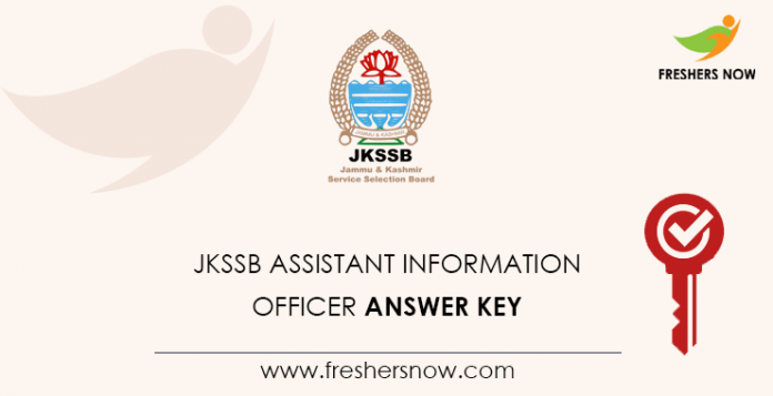 JKSSB-Assistant-Information-Officer-Answer Key