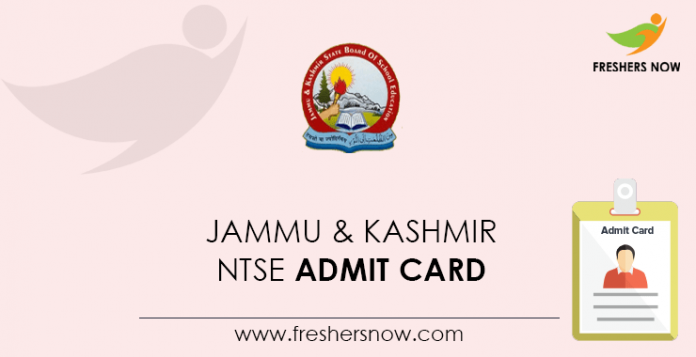 Jammu & Kashmir NTSE Admit Card Jammu & Kashmir NTSE Admit Card