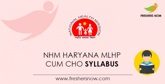 NHM Haryana MLHP cum CHO curriculum