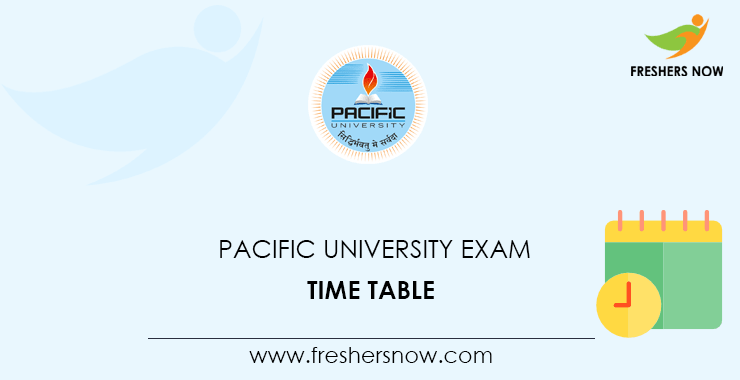 Pacific University Exam Time Table Pacific University Exam Time Table
