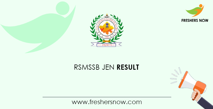 RSMSSB JEN Result RSMSSB JEN Result