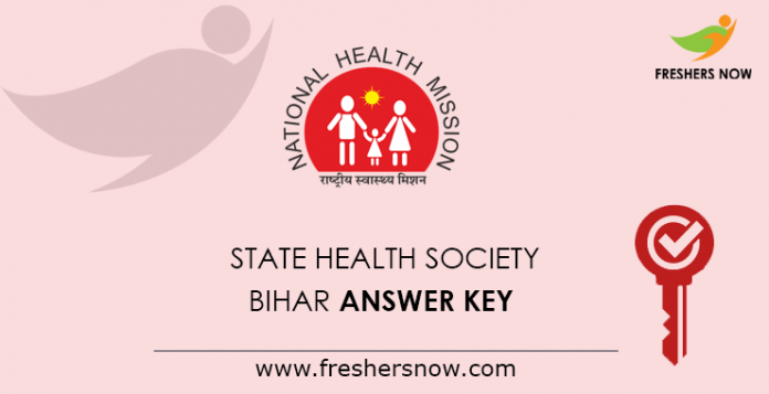 Bihar Answer Key from the State Health Society