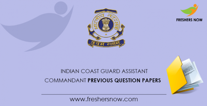 Indian Coast Guard Assistant Commander's Past Question Papers