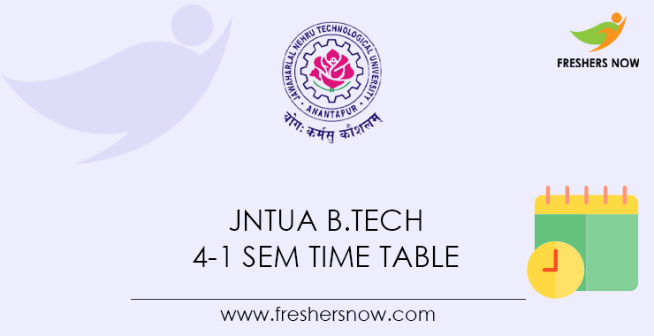 JNTUA-B.Tech-4-1-Sem-Time JNTUA-B.Tech-4-1-Sem-Time