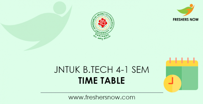 JNTUK-B.Tech-4-1-Sem-timetable JNTUK-B.Tech-4-1-Sem-timetable