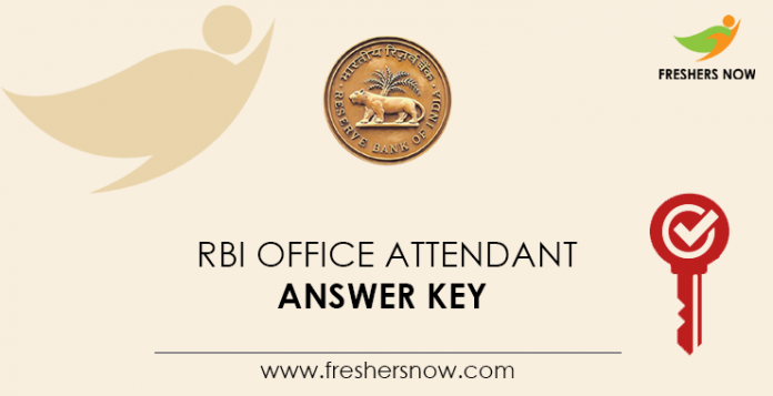 RBI-Office-Attendant-Answer-Key
