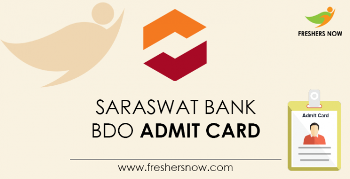 Saraswat-Bank-BDO--Admit-Card Saraswat-Bank-BDO--Admit-Card