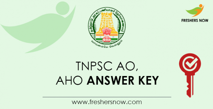 TNPSC-AO, -AHO-Answer-Key